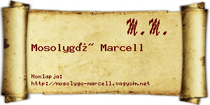 Mosolygó Marcell névjegykártya